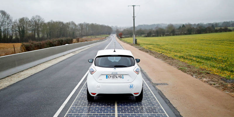 Solar Cell Road in France