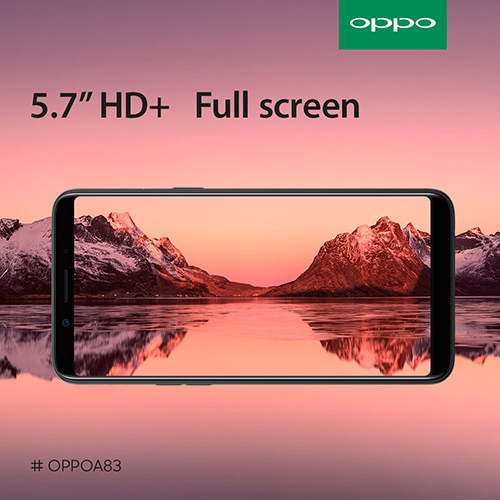 Oppo A83 สมาร์ทโฟนเซลฟี่สวย ราคาเบาๆ วางขายแล้ว 4,990 บาท