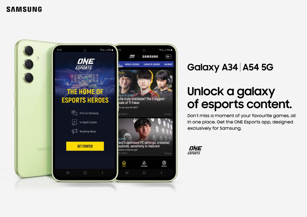 ซัมซุง กาแล็คซี่ เปิดตัวแอป ONE Esports ที่นำคอนเทนต์อีสปอร์ตสุดเอ็กซ์คลูซีฟ มาเอาใจแฟนๆ ในเอเชียตะวันออกเฉียงใต้