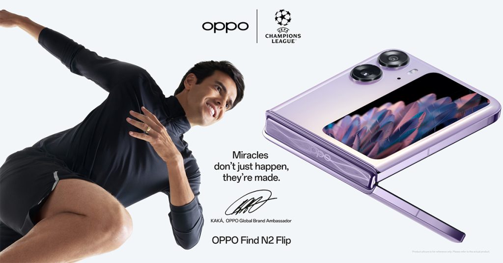 OPPO ประกาศ Kaká เป็นแบรนด์แอมบาสเดอร์ระดับโลกคนล่าสุด ในการเป็นพันธมิตรกับ UEFA Champions League
